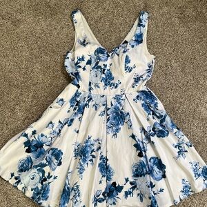 Trixxi Blue Floral Dress